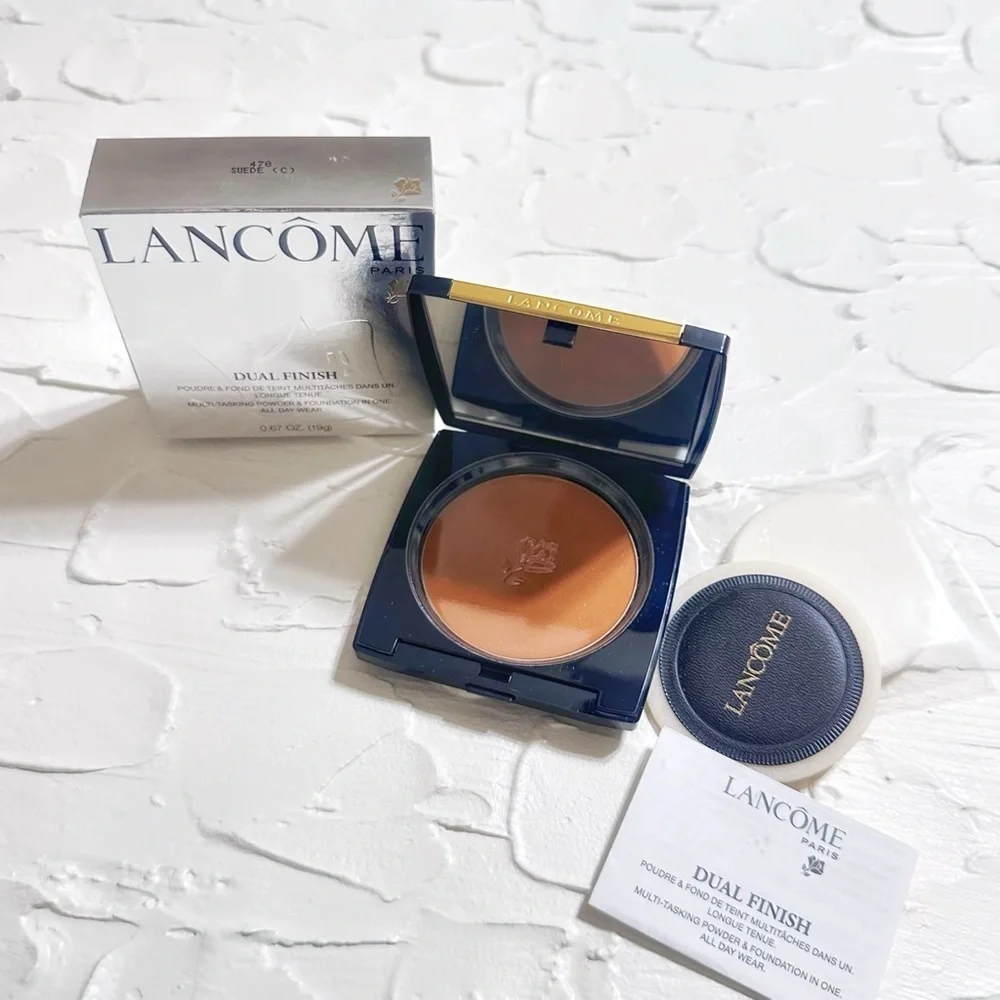 Lancôme Dual Finish Multi-Tasking Powder Foundation In 470 Suede (C) NEW